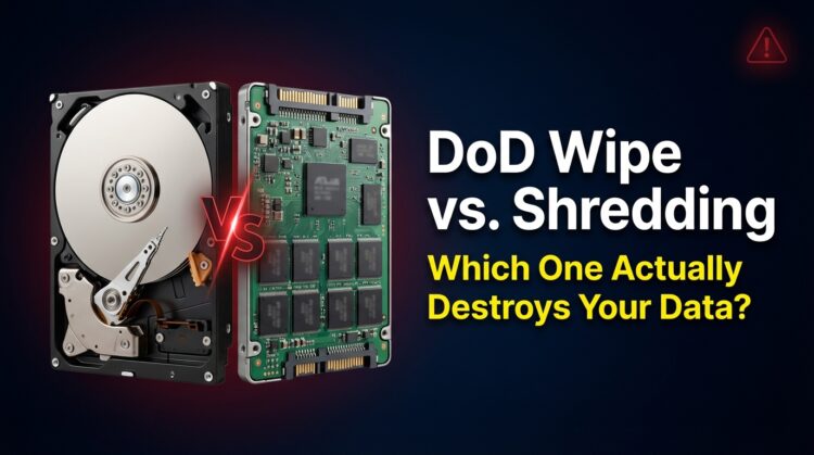 Disposing of Old Drives the Right Way: DoD Wipe vs. Physical Destruction