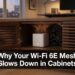 Why Wi-Fi 6E Mesh Systems Overheat in Closed Cabinets (And What It Costs You in Speed)