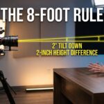 The 8-Foot Rule: 2° tilt down, 2-inch height difference for broadcast lighting.